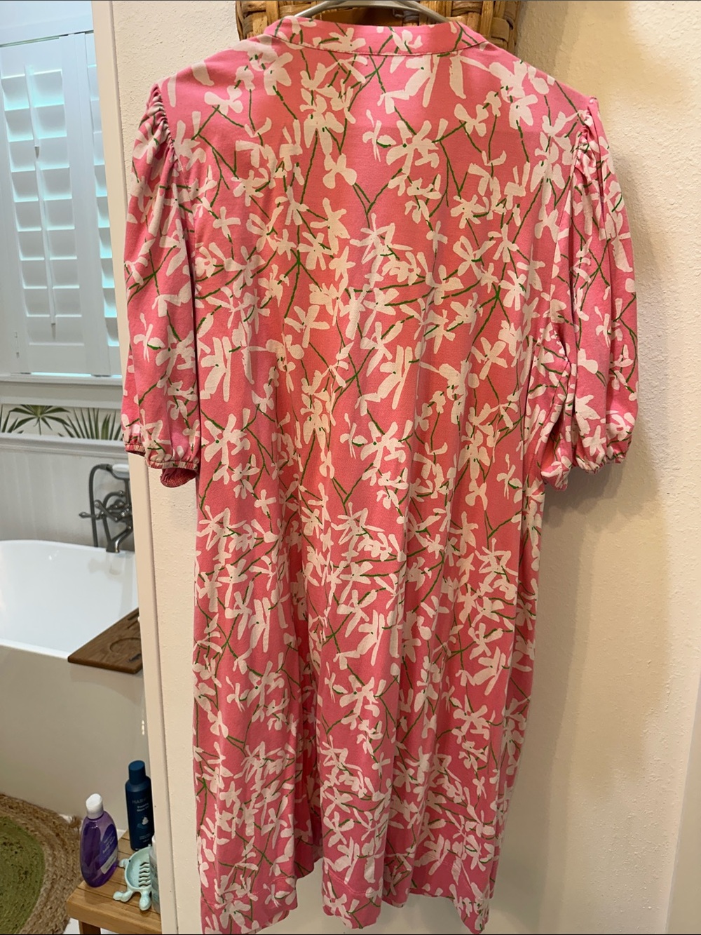 Lilly Pulitzer Pink and White Floral Midi Dress - Picture 5 of 7